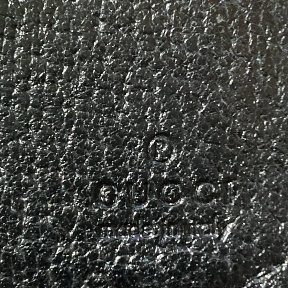 Gucci Authentic Signature GG Black Folding GG Wallet